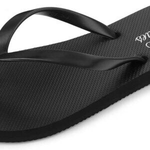 Women's Slim Rubber Flip Flops Beach Shower Thong Sandals Casual Pool